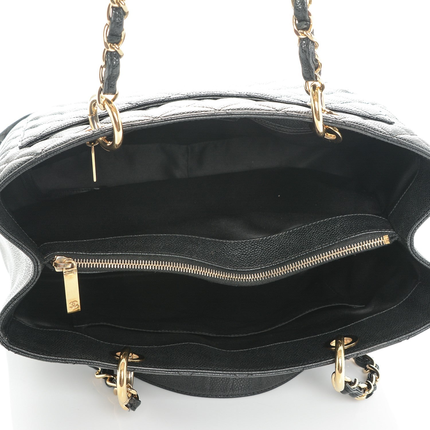 Chanel Caviar Quilted Grand Shopping Tote GST Black 5 of 11