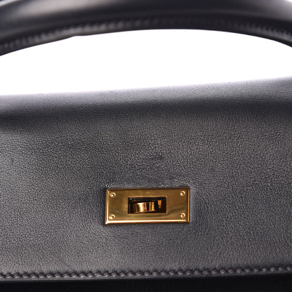 Hermes Evergrain Kelly Retourne 35 Indigo 9 of 11