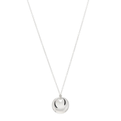 Tiffany Sterling Silver Elsa Peretti Round Disc Pendant Necklace 1 of 4