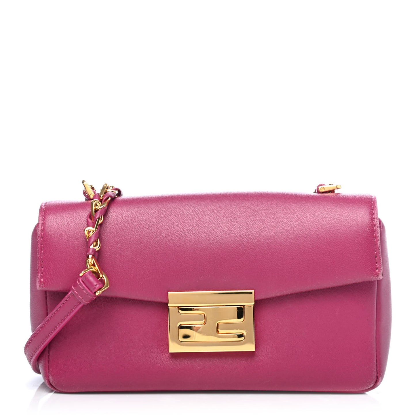 Shiny Nappa Mini Be Baguette Shoulder Bag Ciclamino