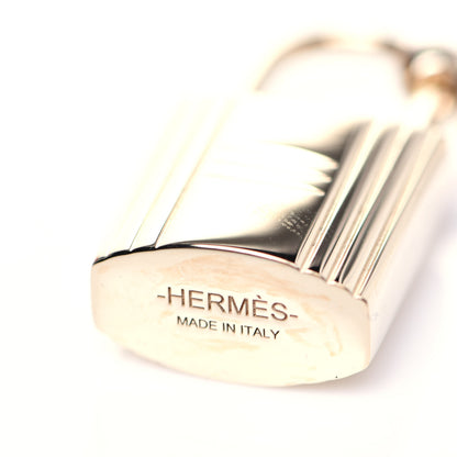 Hermes Permabrass Mini Loop Charms Cadenas Scarf Ring Gold 3 of 4