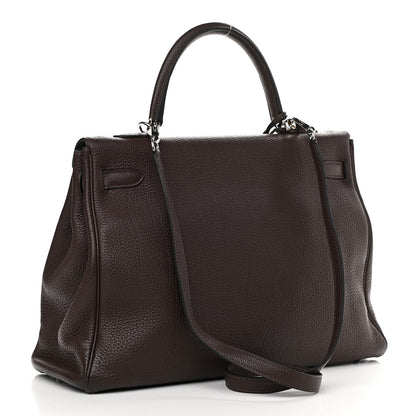 Hermes Togo Kelly Retourne 35 Chocolate 3 of 13