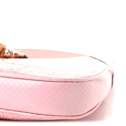 Gucci Snakeskin Web Small Jackie 1961 Hobo Pink 19 of 20
