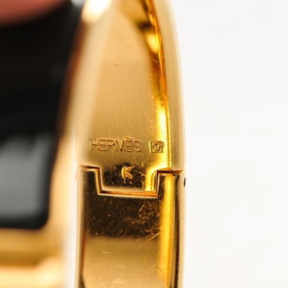 Hermes Enamel Narrow Clic Clac H Bracelet PM Black 4 of 5