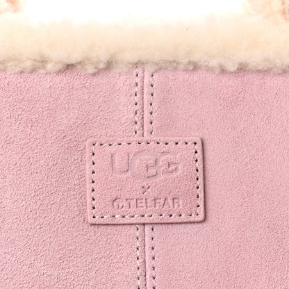 Telfar X UGG Suede Shearling Large Shopping Bag Pink 7 of 12