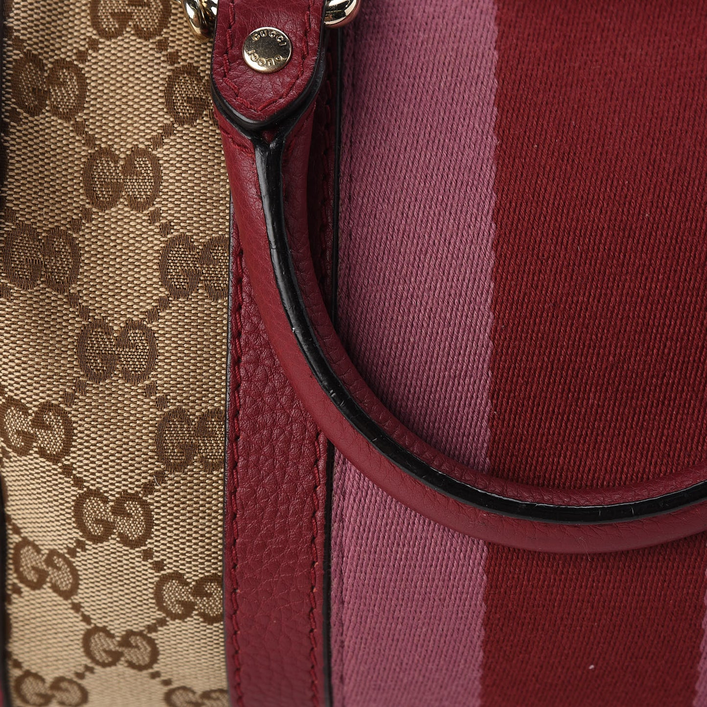 Monogram Cellarius Calfskin Vintage Web Small Boston Beige Ebony Soft Burgundy Peonia Flower Box Pink