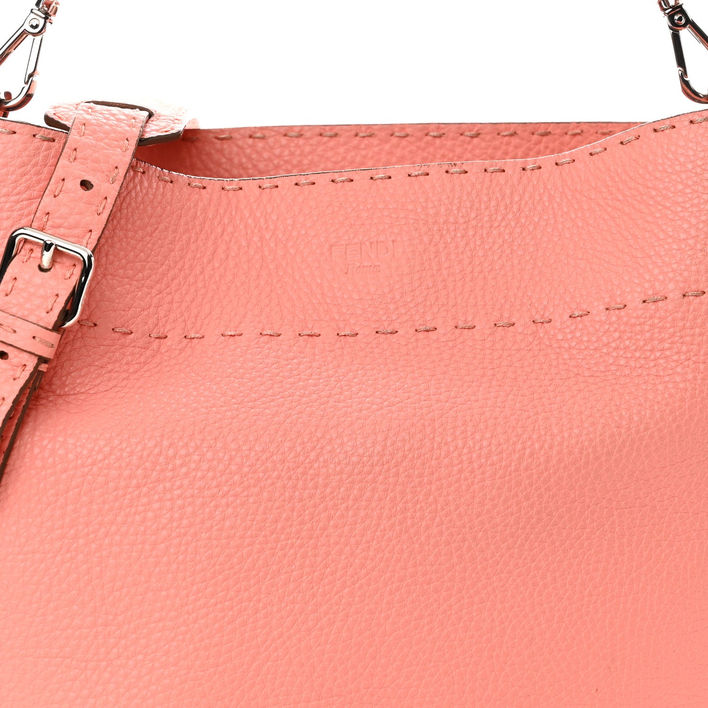Cuoio Romano Selleria Small Anna Bucket Bag Pesca