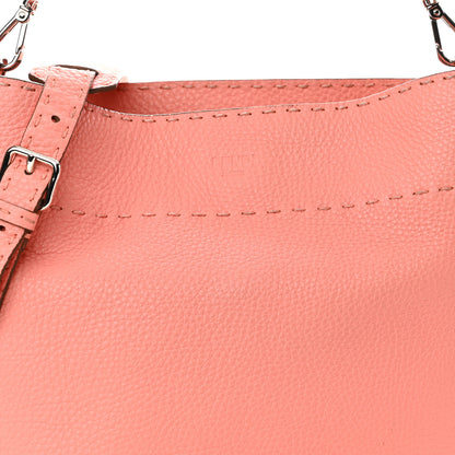 Fendi Cuoio Romano Selleria Small Anna Bucket Bag Pesca 10 of 12
