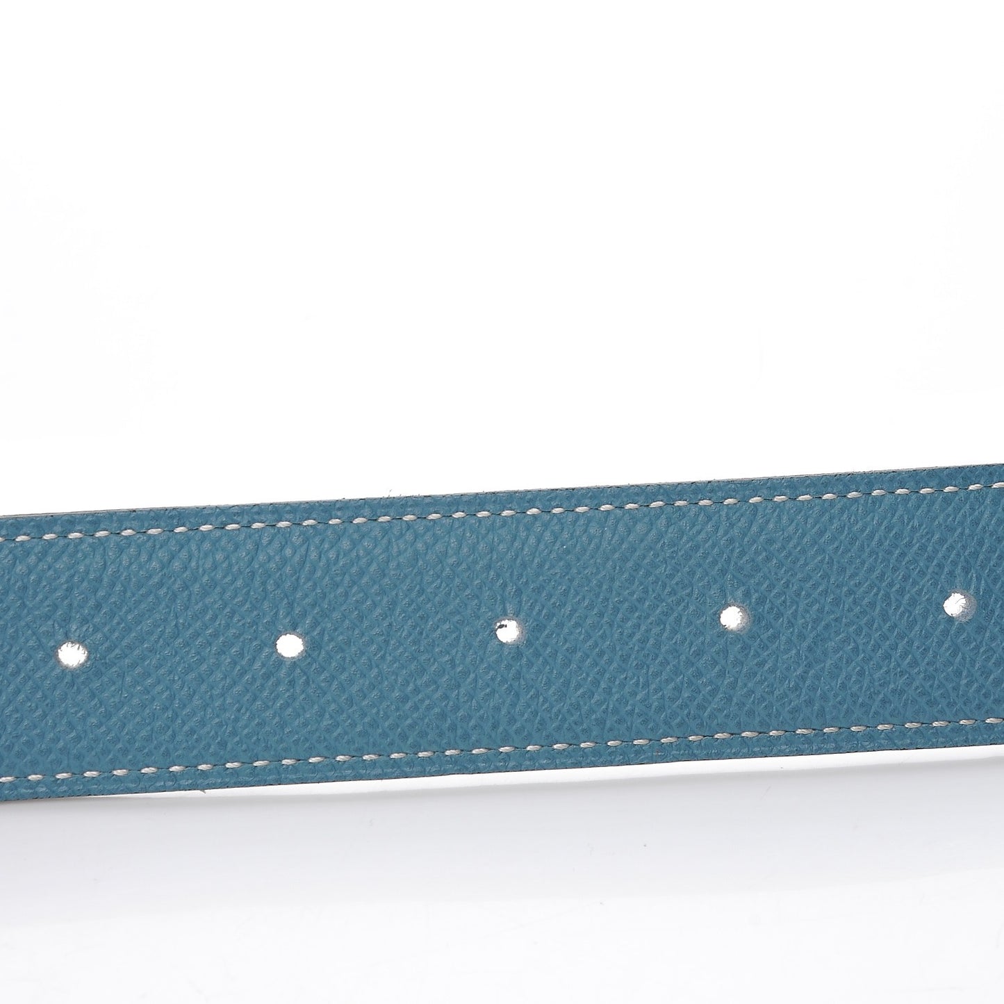 Epsom Swift 32mm H Belt 80 Blue Jean White