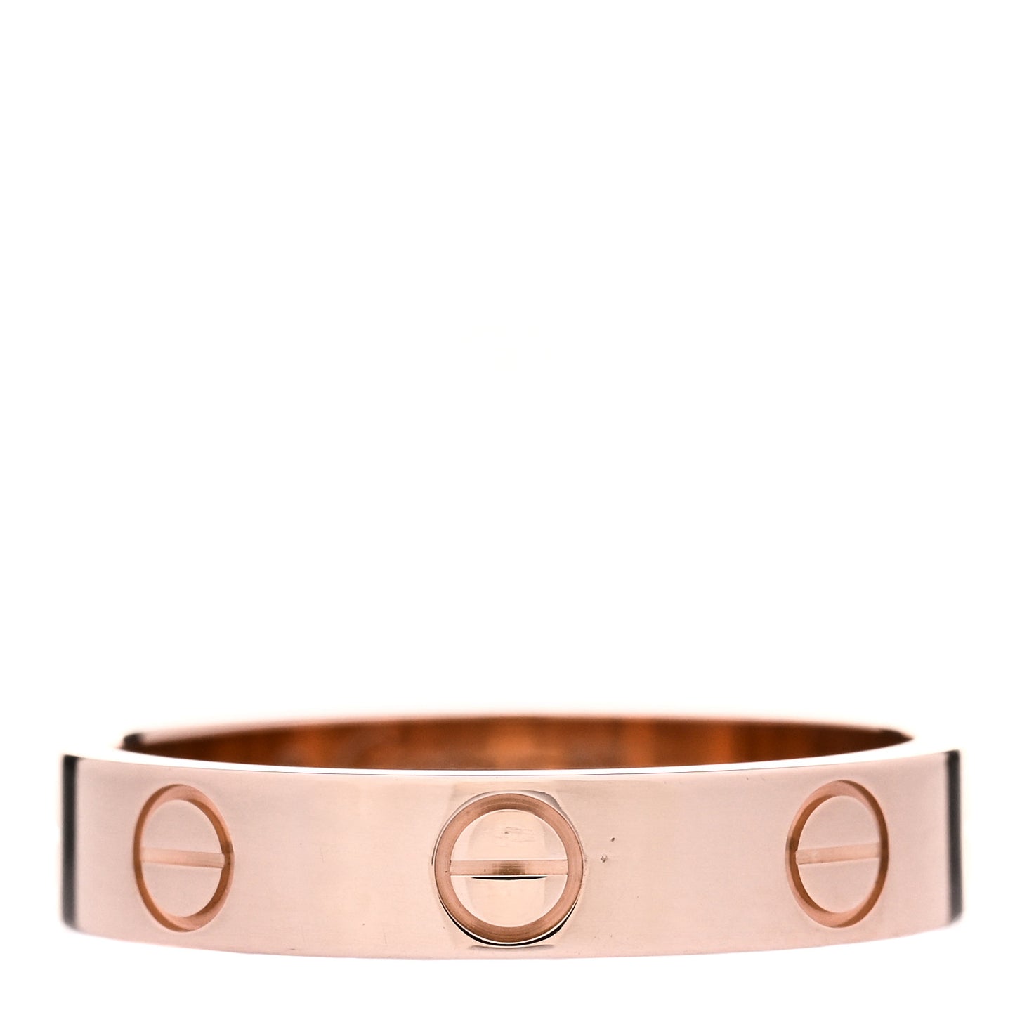18K Pink Gold 3.5mm LOVE Wedding Band Ring 50 5.25