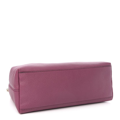 Gucci Pebbled Calfskin Medium Soho Chain Shoulder Bag Peonia Flower 4 of 10