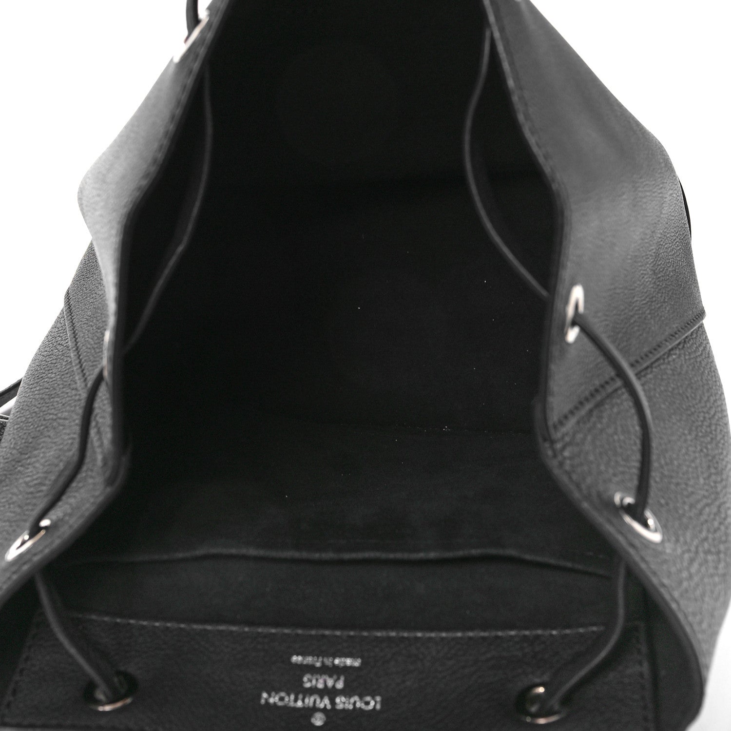 Louis Vuitton Calfskin Mechanical Flowers Lockme Backpack Black White 4 of 8