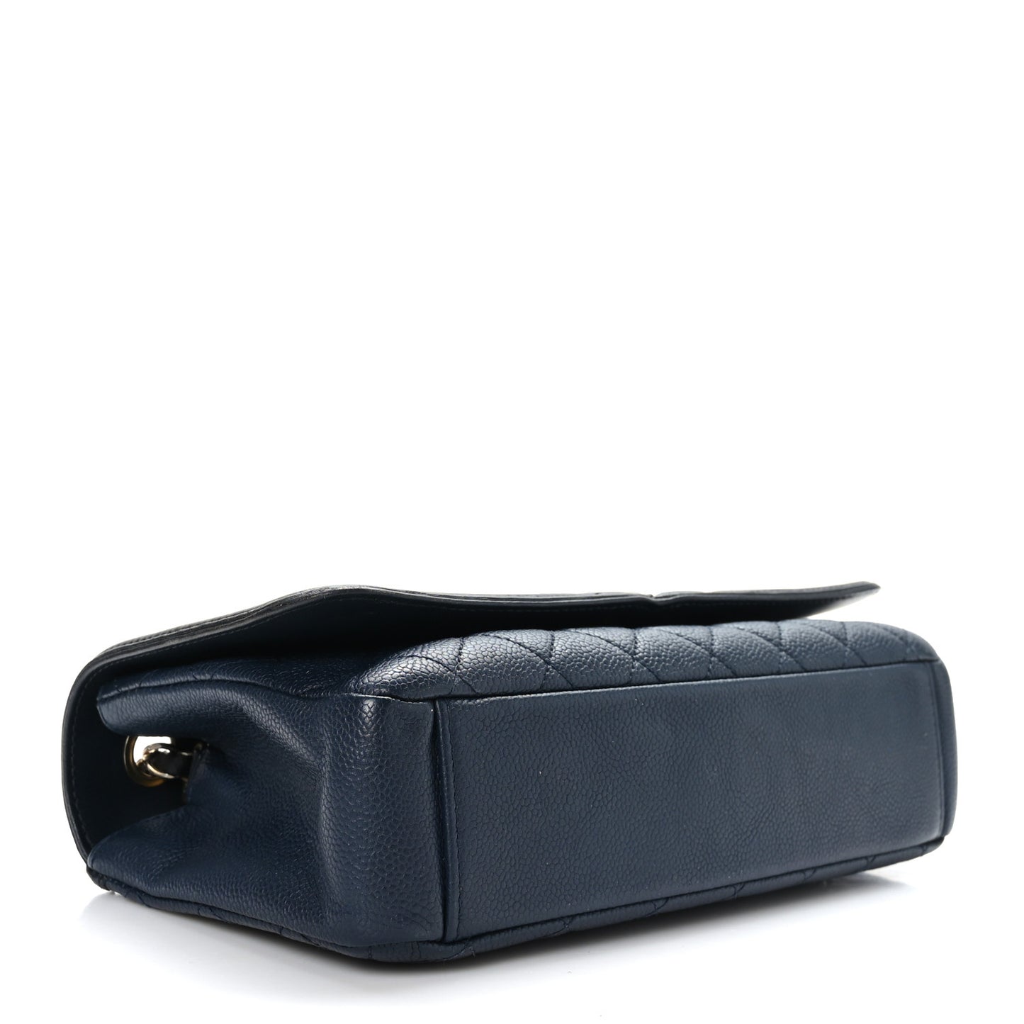 Caviar Quilted Medium CC Filigree Flap Navy Black