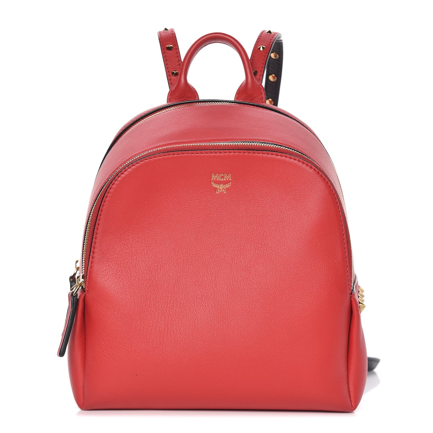 Calfskin Mini Duchess Polke Studs Backpack Red