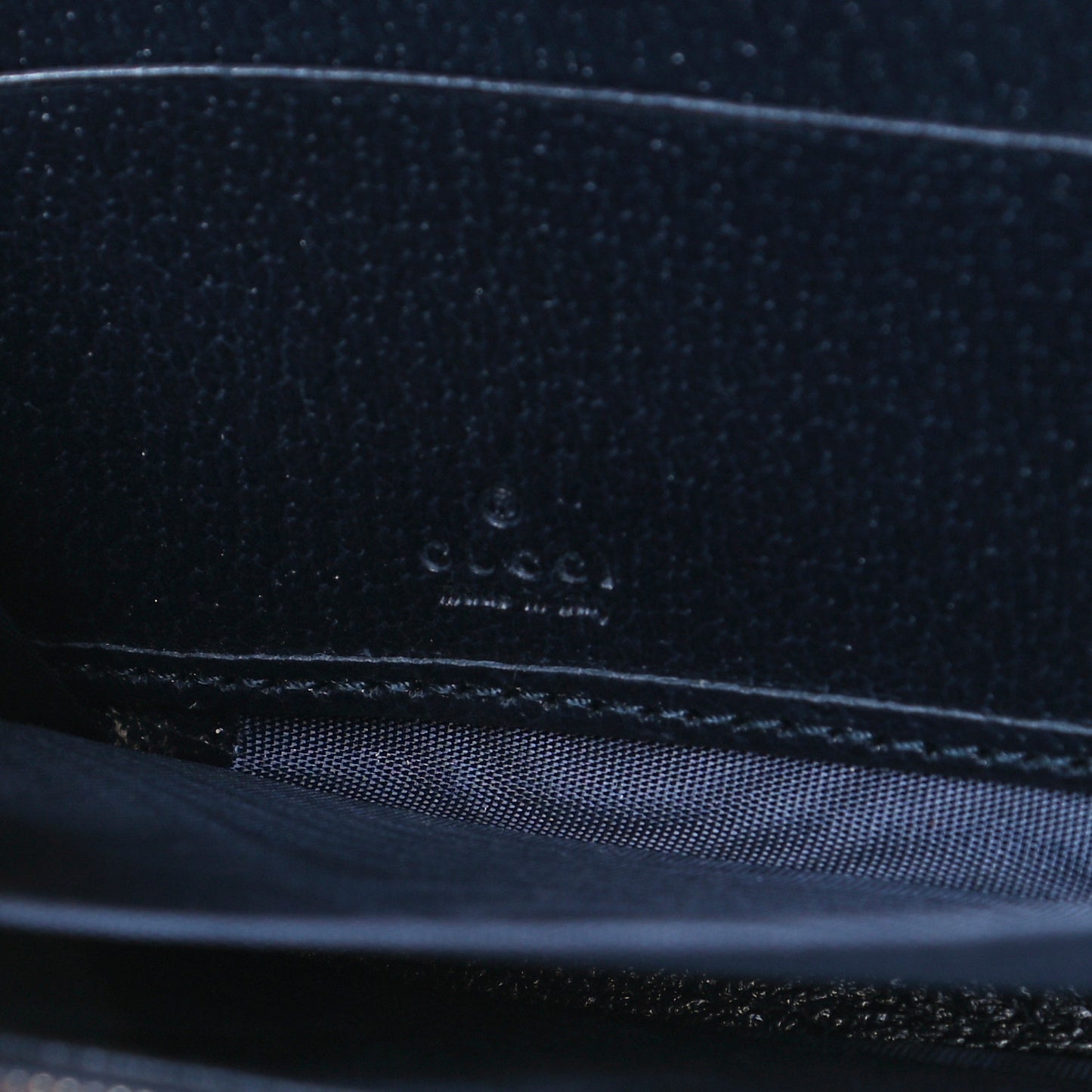 GG Supreme Monogram Textured Dollar Calfskin Retro Interlocking G Zip Around Wallet Beige Blue