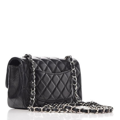 Chanel Lambskin Quilted Mini Rectangular Flap Black 3 of 8