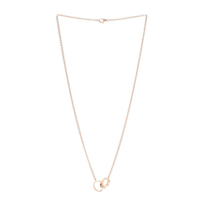 Cartier 18K Pink Gold Interlocking LOVE Necklace 3 of 6
