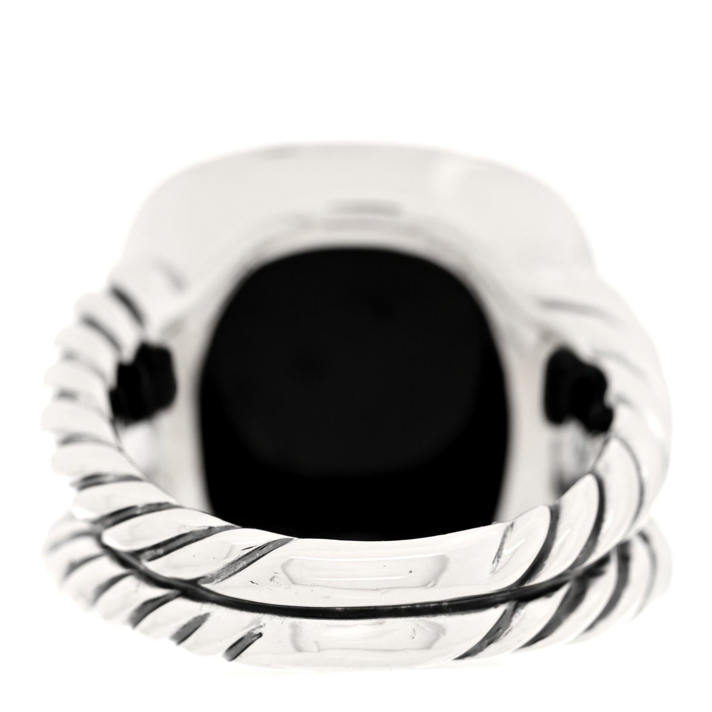 Sterling Silver Black Onyx 14mm Albion Ring 54 7