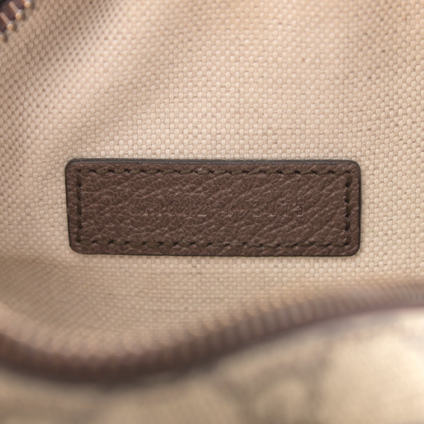 GG Supreme Monogram Web Mini Ophidia Double Zip Messenger Bag Beige New Acero