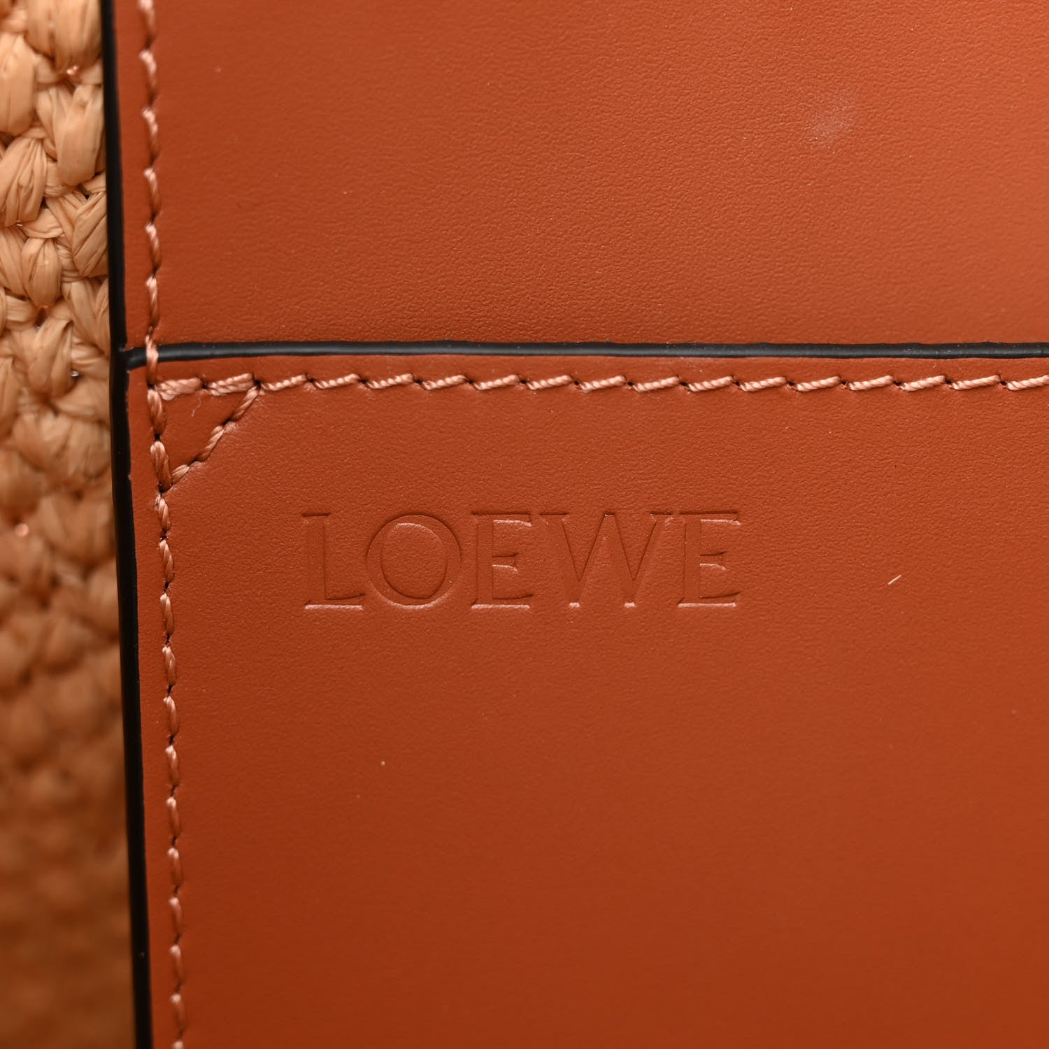 Loewe Raffia Medium Paula's Ibiza Logo Tote Natural Tan 6 of 11