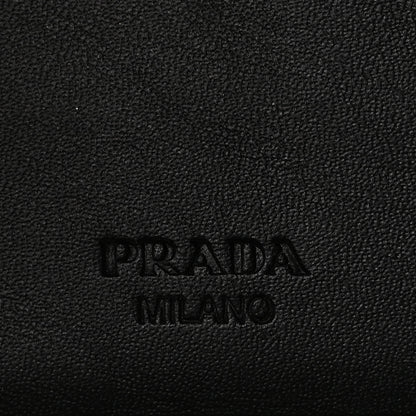 Prada Vitello Move Metal Compact Wallet Black 7 of 10