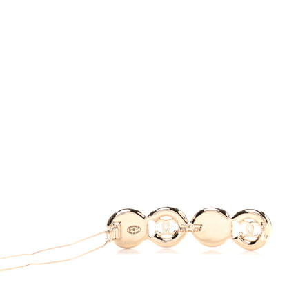 Chanel Pearl Coco Hair Clip Barrette Gold 4 of 5