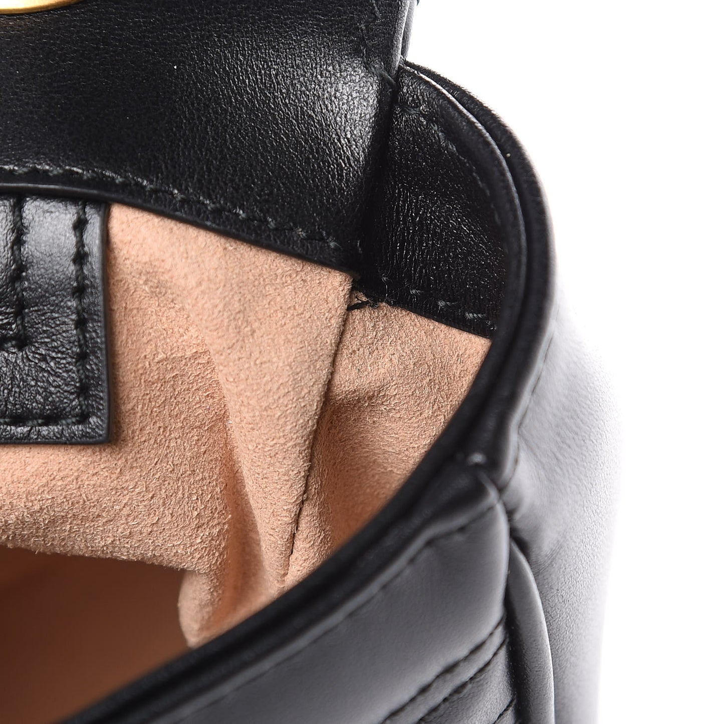 Calfskin Matelasse Small GG Marmont Shoulder Bag Black