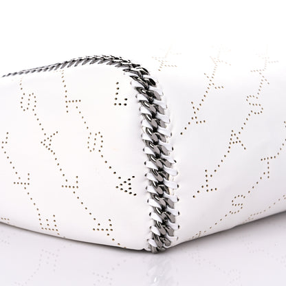 Stella McCartney Eco Alter Nappa Perforated Logo Falabella Reversible Tote Optical White 8 of 9