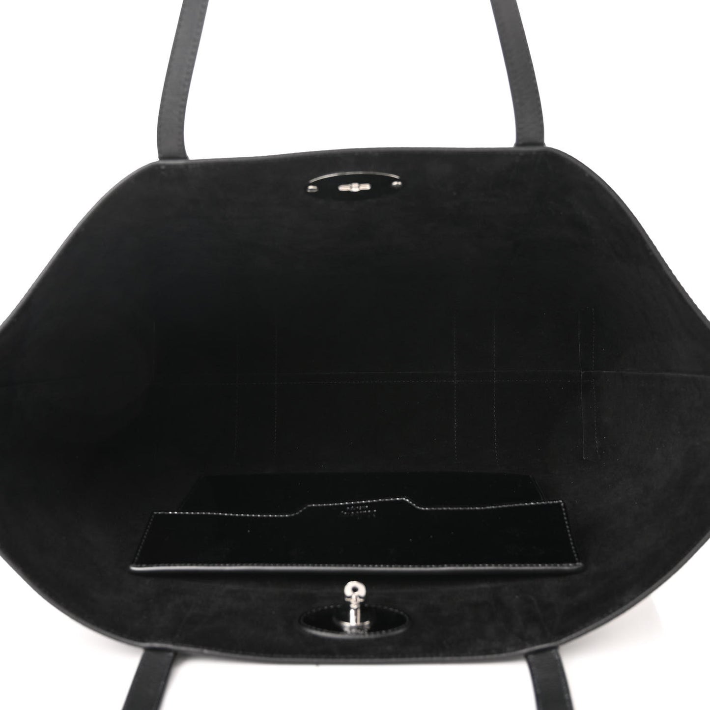 High Shine Grain Bayswater Tote Black