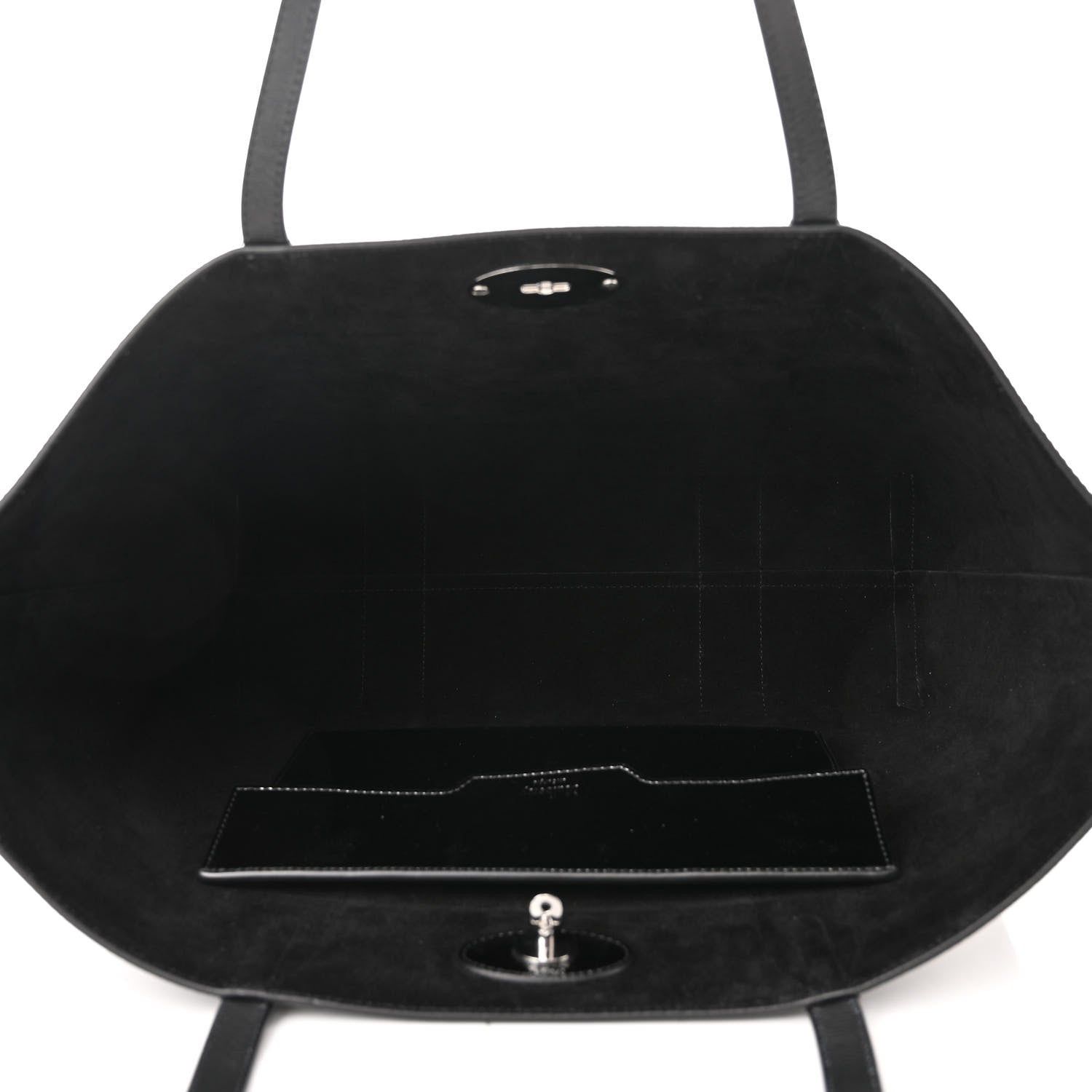 Mulberry High Shine Grain Bayswater Tote Black 5 of 9