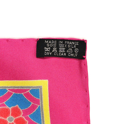 Hermes Silk Collections Imperiales Scarf 90 Fuchsia Vert Black 3 of 3
