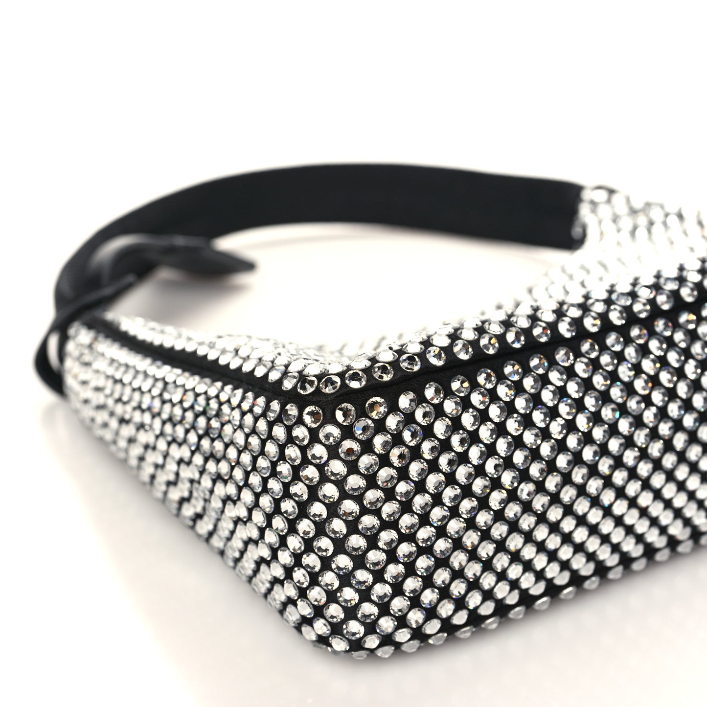 Satin Crystal Mini Re-Edition 2000 Bag Cristal