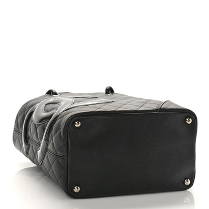 Chanel Calfskin Quilted Medium Cambon Tote Black 4 of 9