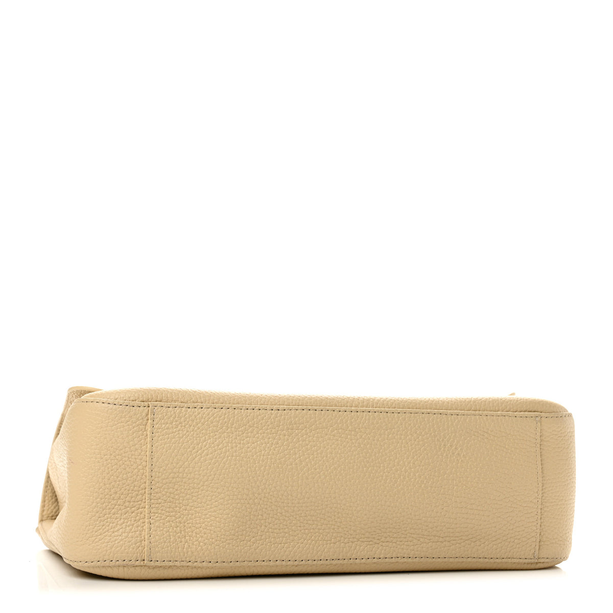 Grained Calfskin Small Souplissimo Maxi Flap Beige