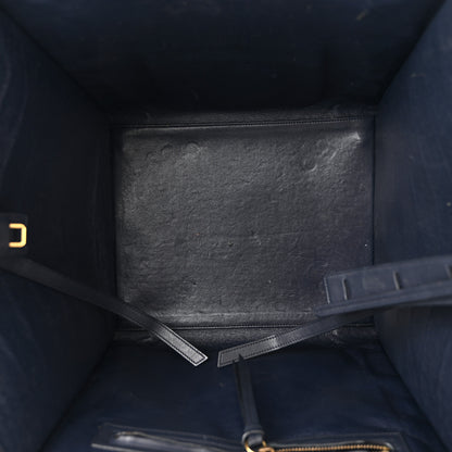 Celine Crocodile Embossed Nubuck Medium Phantom Luggage Navy Blue 5 of 14