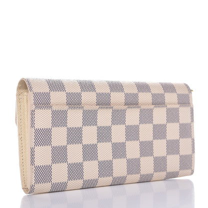 Louis Vuitton Damier Azur Sarah Wallet NM 3 of 8