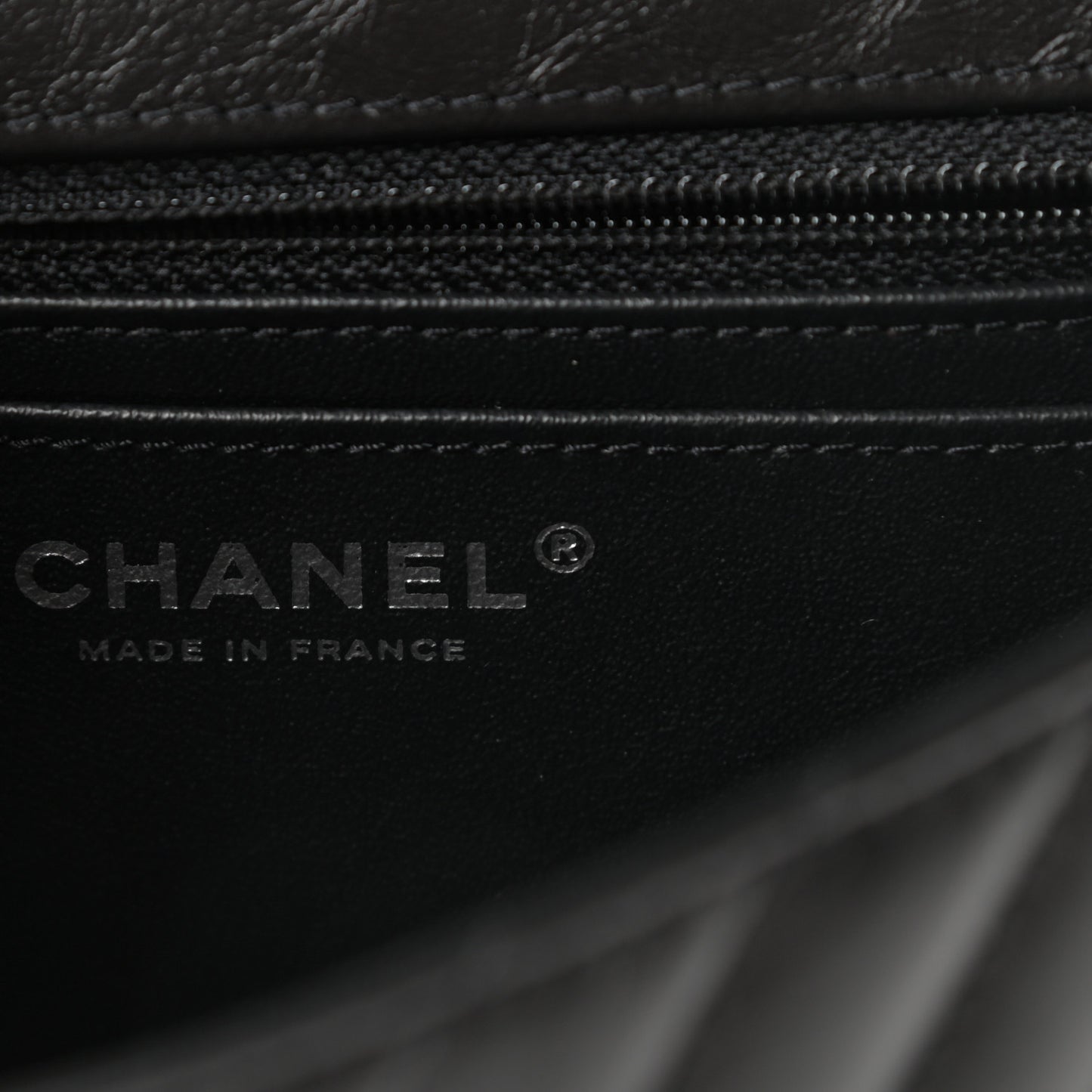 Aged Calfskin Chevron Quilted 2.55 Reissue Mini Flap So Black