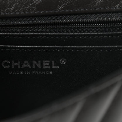 Chanel Aged Calfskin Chevron Quilted 2.55 Reissue Mini Flap So Black 6 of 10
