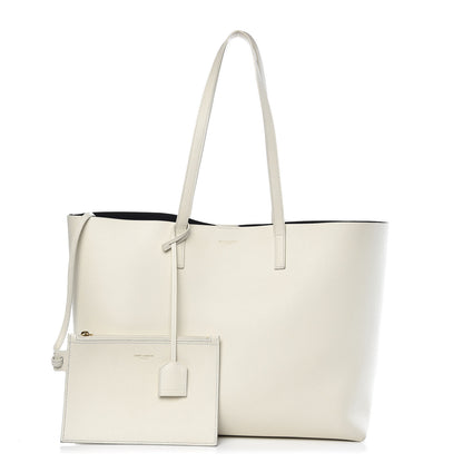 Saint Laurent Calfskin Large Shopping Tote Porcellana 1 of 12