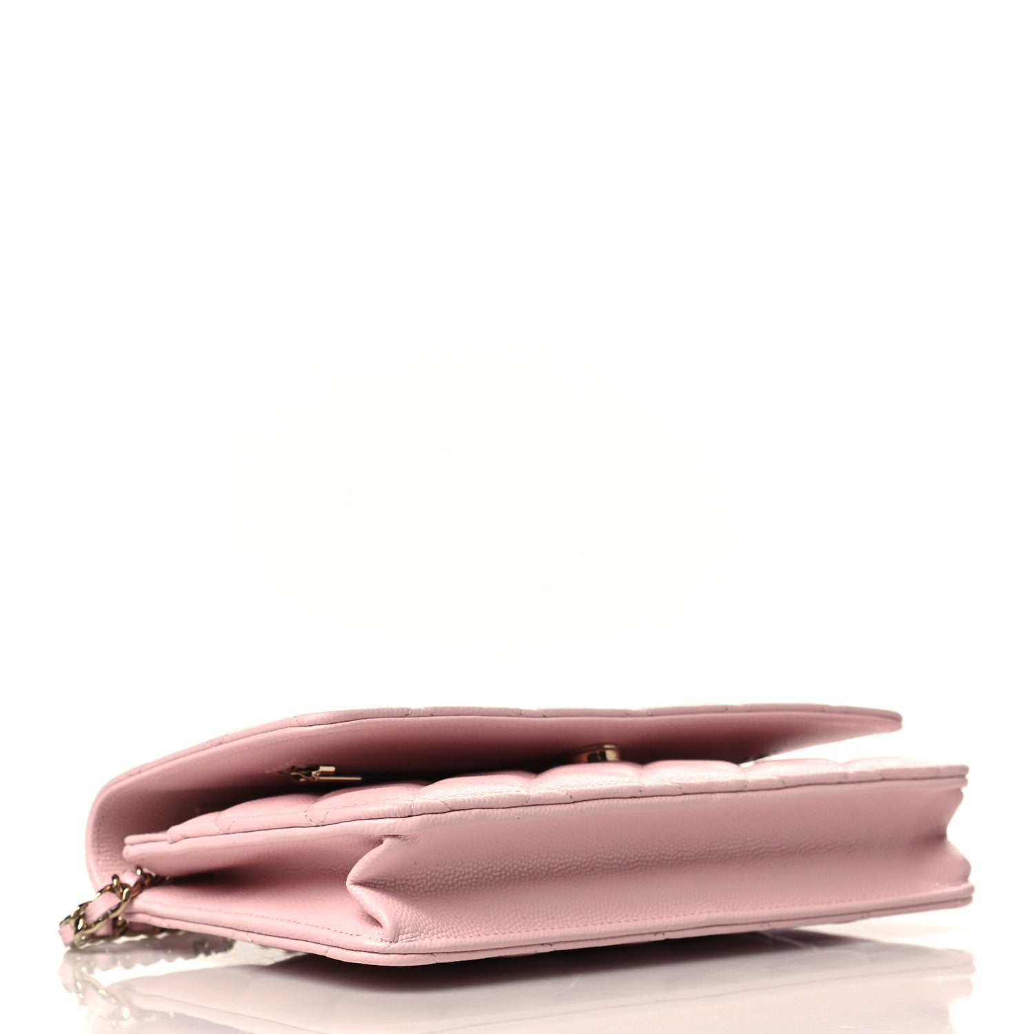 Chanel Caviar Quilted Wallet On Chain WOC Light Pink 3 of 7