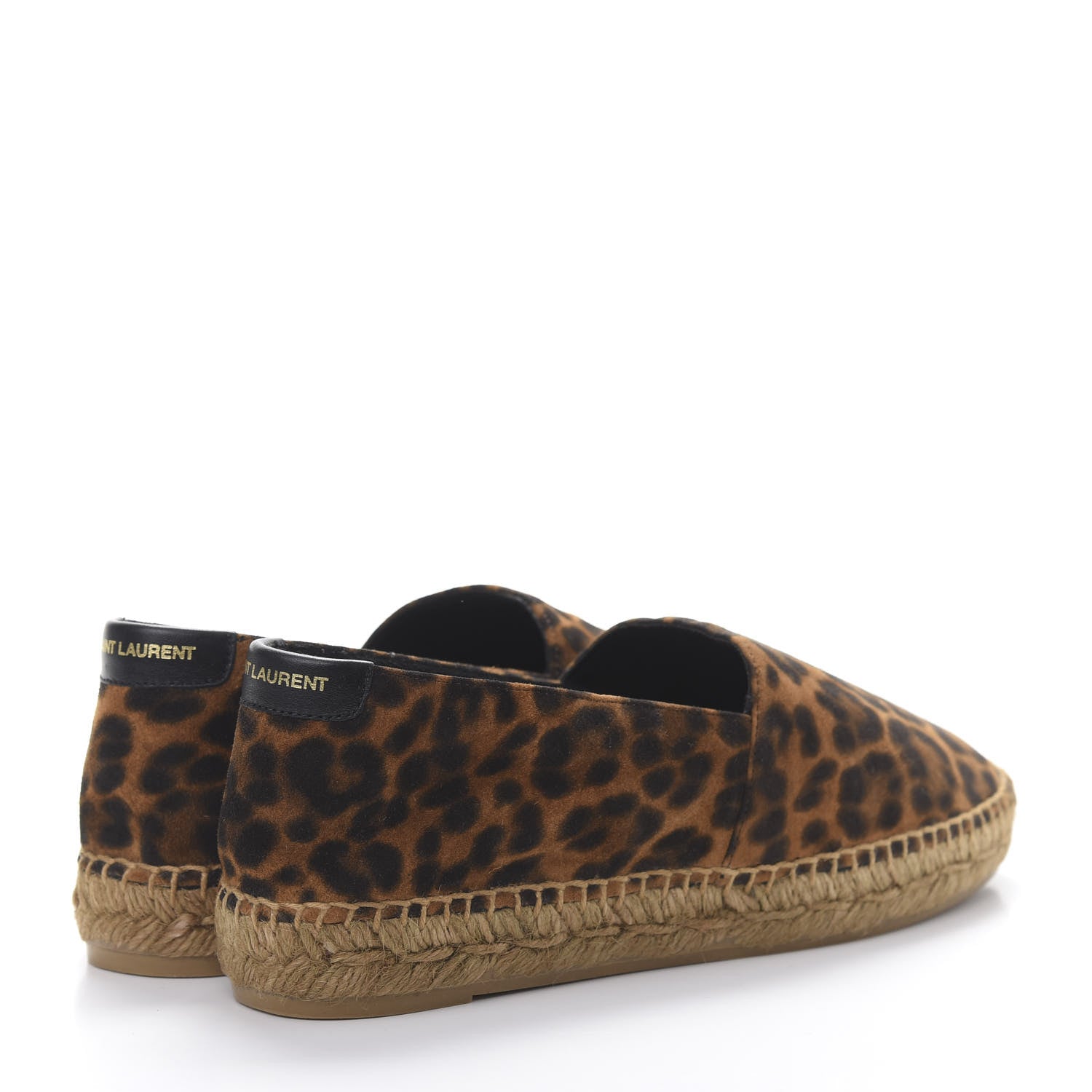 Saint Laurent Suede Leopard Print Espadrilles 35.5 4 of 9