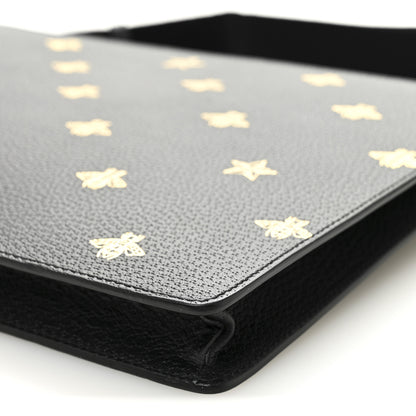 Gucci Grained Calfskin Bee Star Messenger Black 11 of 11