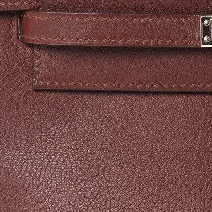 Hermes Evergrain Kelly Pochette Clutch Havane 7 of 14