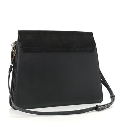 Chloe Suede Calfskin Medium Faye Shoulder Bag Black 3 of 11