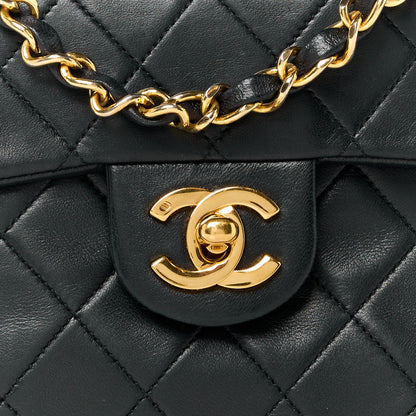 Chanel Lambskin Quilted Mini Square Flap Black 10 of 12