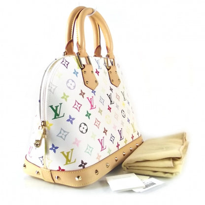 Louis Vuitton Monogram Multicolor Alma White 3 of 7