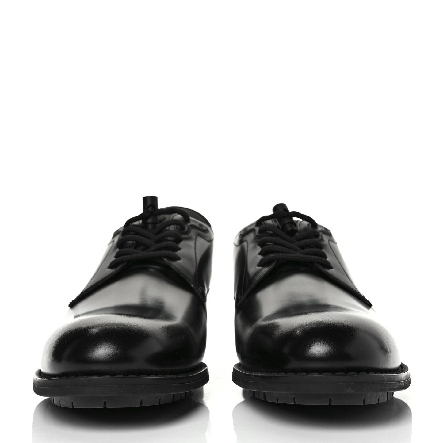 Calfskin Mens Formal Derby Shoes 9.5 Black