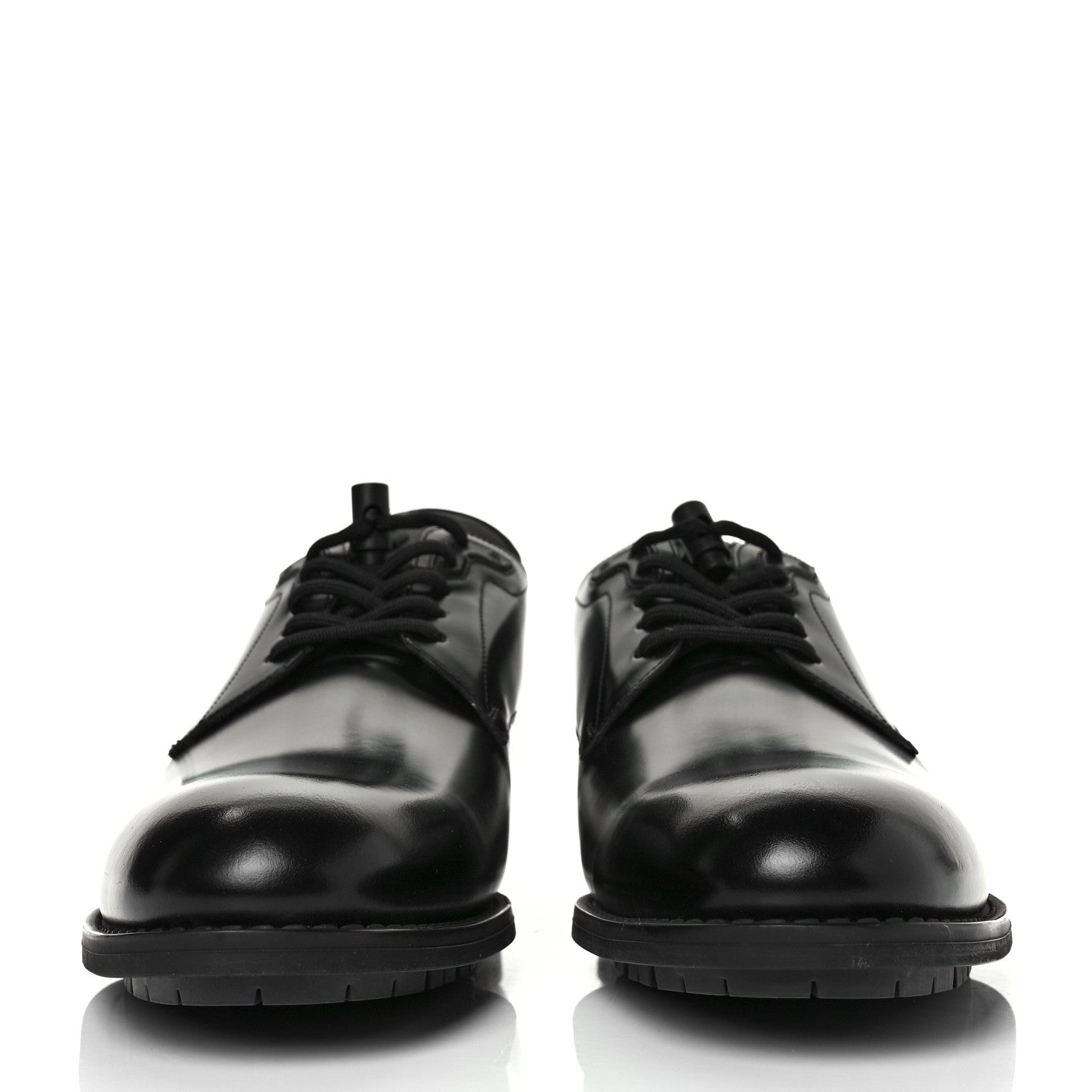 Louis Vuitton Calfskin Mens Formal Derby Shoes 9.5 Black 2 of 8