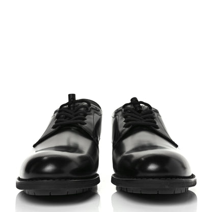 Louis Vuitton Calfskin Mens Formal Derby Shoes 9.5 Black 2 of 8