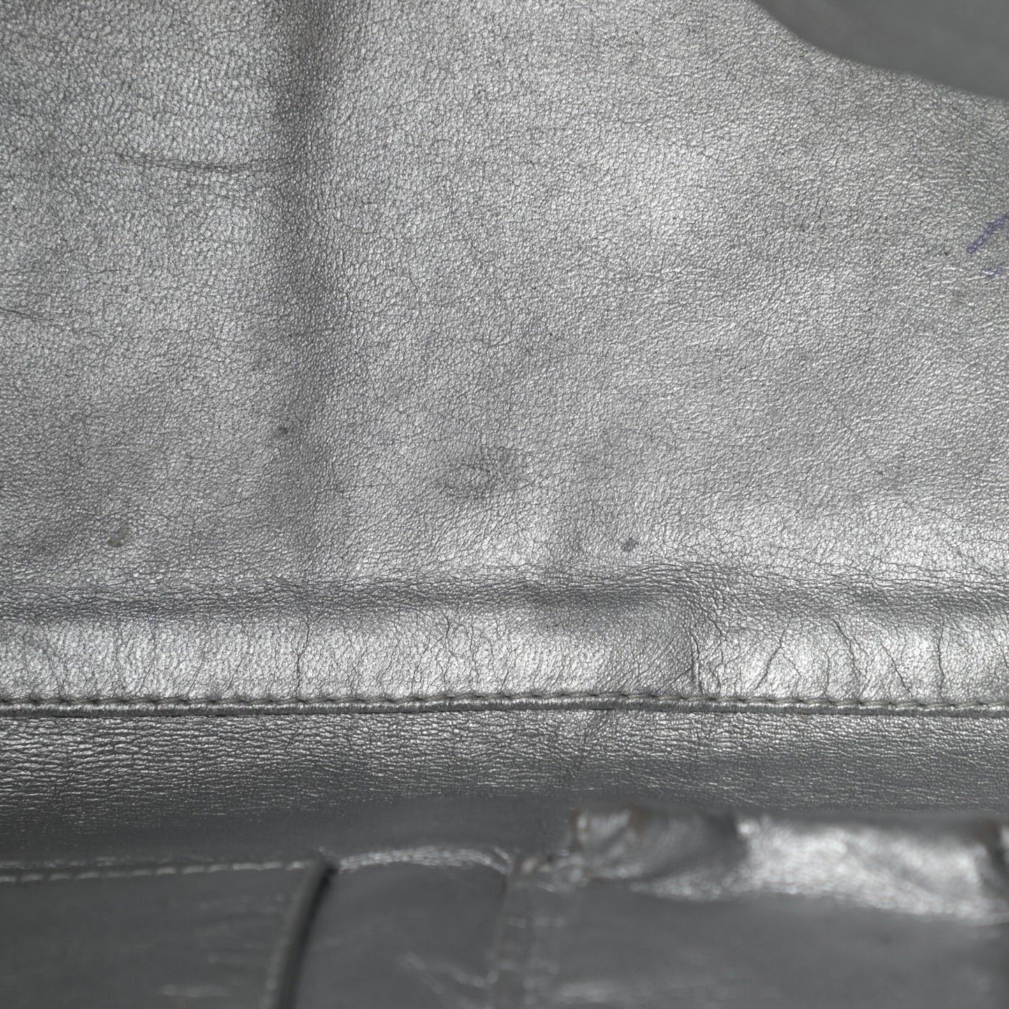 Glazed Caviar East West Modern Chain Tote Black